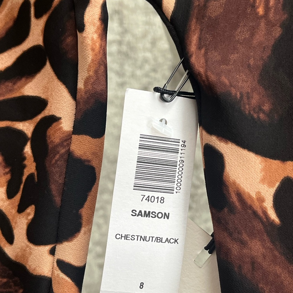 Aritzia Babaton Animal Print Samson new gift Formal Wedding Guest Party Size 8 - Picture 13 of 13